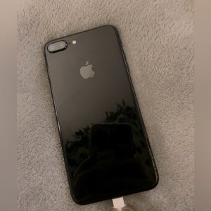 Apple iphone 7 plus in jet black.